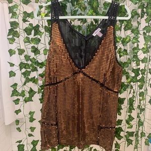 gold sequin top ✨ NWOT